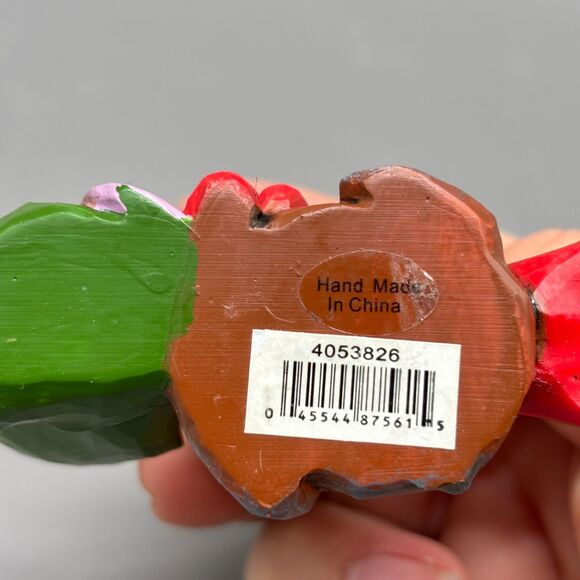 Jim Shore Heartwood Creek Christmas Cardinal Bird Figurine 4053826 Santa Hat 3" - Picture 5 of 10